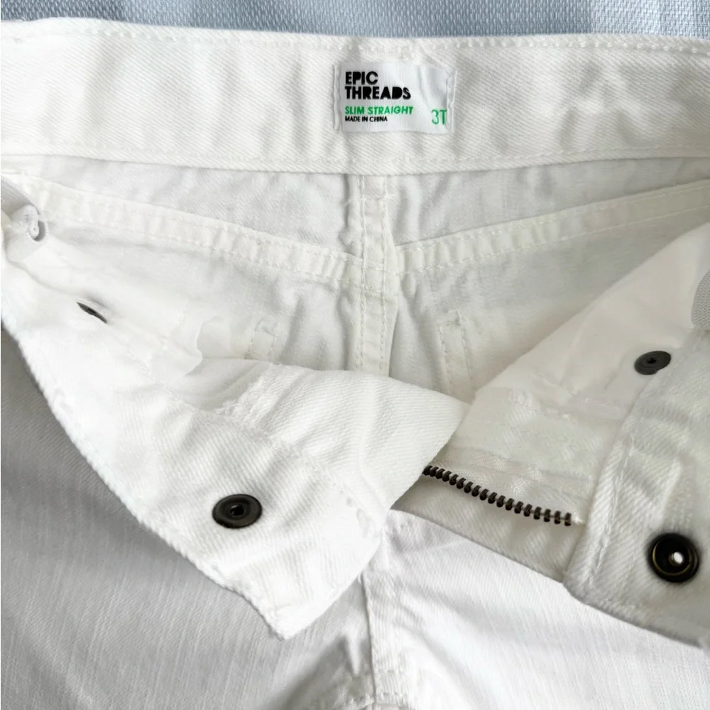 Epic Threads Kids' Classic White Jeans